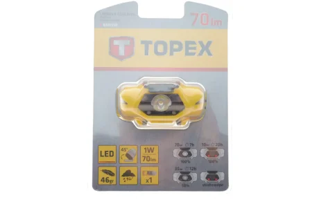Ліхтар налобний (LED) (70Lm) TOPEX Topex 94W390