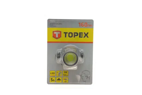 Фонарь налобный (LED COB 160Lm) TOPEX Topex 94W391