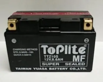 12V,8,6Ah,д. 150, ш. 87, в.93, электролит в к-те, вес 3,1 кг CCA 190 TOPLITE TTZ10S