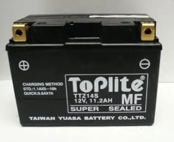 12V,11,2Ah,д. 150, ш. 87, в.110, электролит в к-те, вес 3,9 кг EN 230 TOPLITE TTZ14S