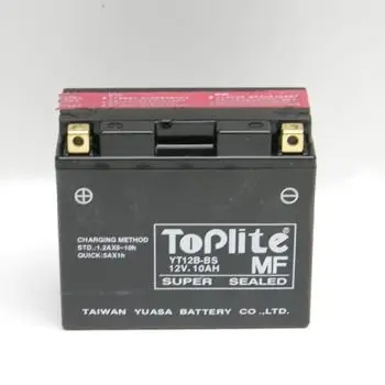 12V,10Ah,д. 150, ш. 69, в. 130, електроліт в к-ті, вага 3,5 кг TOPLITE YT12B-BS (фото 1)