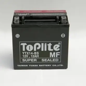 12V,12Ah,д. 152, ш. 88, в.147, электролит в к-те, вес 4,5 кг TOPLITE YTX14-BS