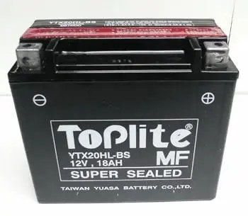 12V,18Ah,д. 175, ш. 87, в.155, CCA 310 электролит в к-те, вес 4,6 кг TOPLITE YTX20HL-BS