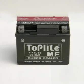12V,3Ah,д. 114, ш. 71, в.89, електроліт в к-ті, вага 1,5 кг TOPLITE YTX4L-BS