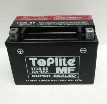 12V,8Ah,CCA 120 д. 152, ш. 88, в.106, электролит в к-те, вес 3,2 кг TOPLITE YTX9-BS (фото 1)