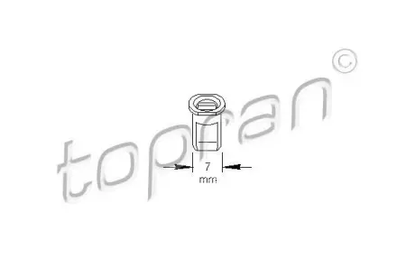 Втулка TOPRAN TOPRAN / HANS PRIES 102891