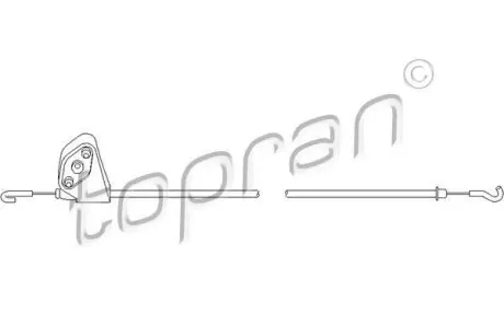 Трос замку дверного TOPRAN TOPRAN / HANS PRIES 109076