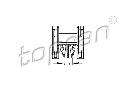 Кліпса TOPRAN TOPRAN / HANS PRIES 111490
