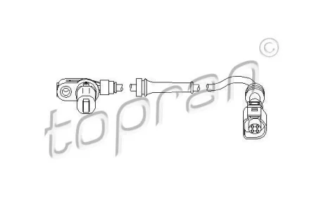 Датчик ABS передн лів/прав FORD GALAXY I SEAT ALHAMBRA VW SHARAN 1.9D/2.0/2.3 03.95-03.10 HP112 227 TOPRAN / HANS PRIES 112227