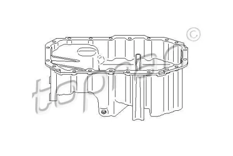 Піддон оливний з отвором під датчик рівня масла TOPRAN TOPRAN / HANS PRIES 112344