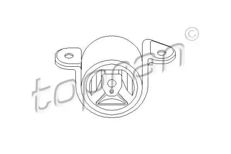 Опора двигуна права 1.8MPI 16V, 2.0MPI 16V, 1.8MPI 8V OPEL Astra F 91-98 TOPRAN / HANS PRIES 201397