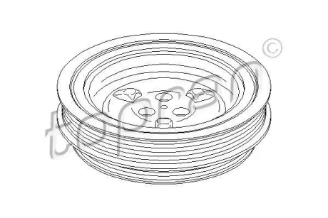 Шків колінвалу з демпфером TOPRAN TOPRAN / HANS PRIES 302813