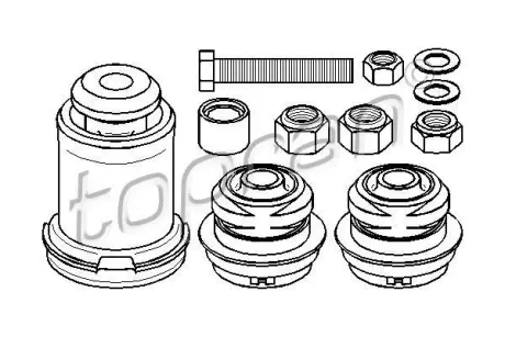 Ремкомплект поперечного важеля HP400 050 TOPRAN / HANS PRIES 400050