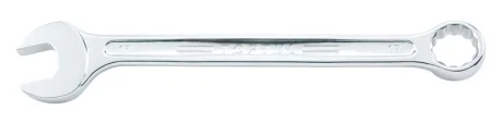 Ключ комбинований, прямий, : 21мм, довжина: 243 мм, кут: 15°, обробка: сатинний хром,матеріал: хром-ванадієва легована сталь / cr-v, стандартний: METRIC Toptul AAEW2121