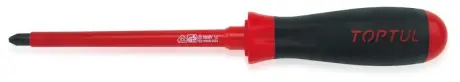 Отвертка крестовая TOPTUL PH2 x 100mm изолированная (1000V) TOPTUL Toptul FBEB0210