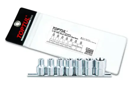 Набор головок TORX 1/2" E10-E24 7 ед.. TOPTUL Toptul GAAG0704