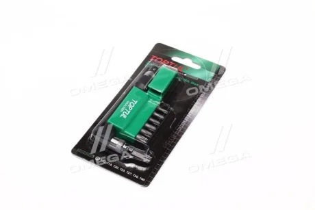 Набір біт 1/4" TORX T10H-T40H + Гобр.перех. 8од. (TOPTUL) Toptul GAAL0801