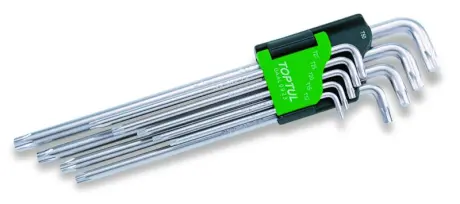 Haбиp Г-под. ключей TORX T10-T50 9oд. супердлинных TOPTUL Toptul GAAL0923