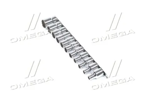 Набор головок TOPTUL 12-гр. 1/2" 11ед. 8~15,17,19,22мм (на планке) (GAAQ1601U-12) TOPTUL Toptul GAAQ1601U12