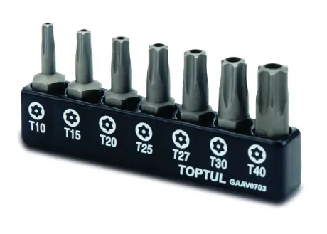 Набор бит 1/4" 7ед. (Torx: T10-T40 с отверстием) TOPTUL (TOPTUL) Toptul GAAV0703
