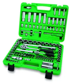 Набор инструмента 1/4" и 1/2" 108 единиц (6-ти гранный)) TOPTUL Toptul GCAI108R