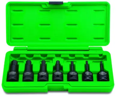 Набор головок HEX ударных 1/2" 4-14мм 7 ед.. TOPTUL TOPTUL Toptul GDAI0702