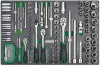 Набор инструмента 1/4”, 3/8”, 1/2” 126 ед (в ложементе) TOPTUL Toptul GEDC611 (фото 1)