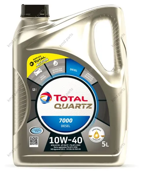 Моторна олива Total Quartz Diesel 7000 10W-40, 5л TotalEnergies TOTAL 203709 (фото 1)
