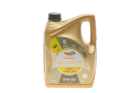 Олива 0W30 Quartz INEO LL (5L) (ACEA C3) (VW504.00/507.00) TOTAL 214225