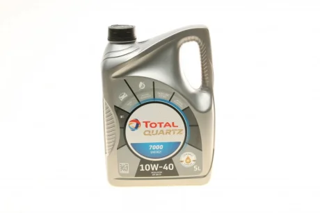 Олива 10W40 Quartz 7000 Energy (5L) (MB229.3/VW505.00) заміна на 214114 TOTAL 216678