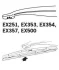 ExactFit Rear Щітка склоочисника,задня OEM (250мм) Trico EX251 (фото 3)