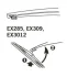 TRICO ExactFit Rear Щітка склоочисника,задня OEM (280мм) Trico EX285 (фото 3)