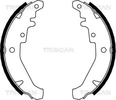Комплект гальмівних колодок TRISCAN 810015026