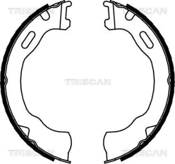 Комплект гальмівних колодок стоянкового гальма TRISCAN 810080007