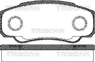 Колодки гальмівні задні TRISCAN 811010533