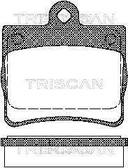 Колодки гальмівні задні TRISCAN 811023016