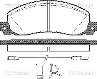 Колодки гальмівні передні TRISCAN 811025846