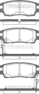 Колодки гальмівні задні TRISCAN 811042003