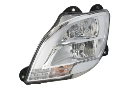 Фара лів (H1/LED/PY21W, ручн, без мотора, включає денні ходові вогні, колір відбивача: хром, колір повороту: прозор) DAF CF, XF 106 10.12- HL-DA006L TRUCKLIGHT HLDA006L