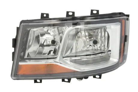 Фара лів (2*H7/H21W/LED, електричн, з мотором, включає денні ходові вогні, колір відбивача: хром) SCANIA G II, L, P II, R II, S 06.17- HL-SC008L TRUCKLIGHT HLSC008L