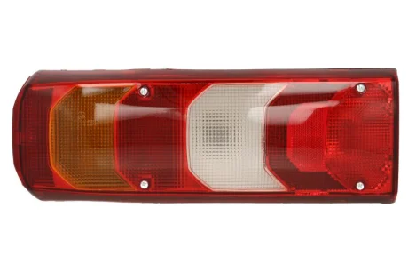 Ліхтар задній Лів (LED, 24В, з індикатором, світло протитуманних фар, світло заднього ходу, із стоп-сигналом, паркувальні вогні, з підсвічуванням номера, відбивач, бокові зазори) MERCEDES ACTROS MP4 / TL-ME010L TRUCKLIGHT TLME010L