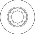 Диск гальмівний (1 шт.) HYUNDAI Accent/Excel/Pony/Pony XP/S-Coupe/Verna ="" TRW DF1958 (фото 2)