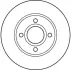 Диск гальмівний (1 шт.) FORD (Europe) Cougar/Mondeo/Mondeo Estate/Wagon/Scorpio ="" TRW DF2622 (фото 2)