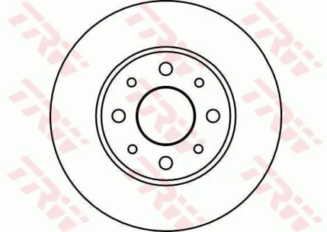 Диск гальмівний передн лів/прав ALFA ROMEO 145, 146 FIAT MAREA, PALIO, SIENA 1.0-1.9D 10.94- TRW DF4037