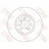 Диск гальмівний (1 шт.) OPEL Astra H/Combo/Meriva "F D=280mm "02>> ="" TRW DF4426 (фото 2)
