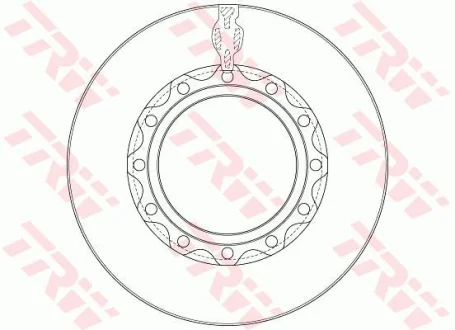 Гальмівний диск TRW DF5066S