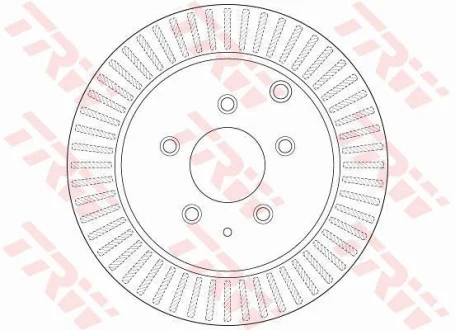 Диск гальмівний задн лів/прав FORD USA EDGE LINCOLN MKX MAZDA CX-7 2.3/2.5/3.5 06.06- TRW DF6385