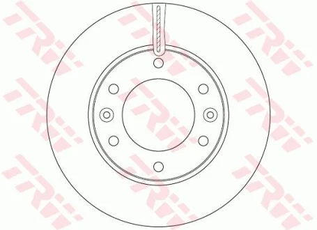 Диск гальмівний передн Лів/Прав HYUNDAI H-1 CARGO, H-1 TRAVEL 2.4/2.5D 02.08- TRW DF6446