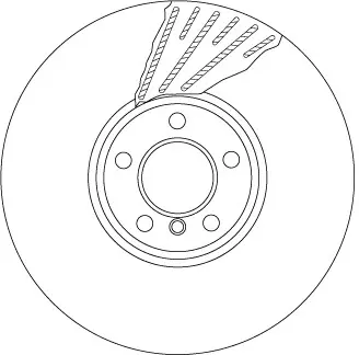 A_Диск гальмівний BMW 5*(F07,F10)/ 7(F01,F02) "FL "D=374mm "08>> ="" TRW DF6622S