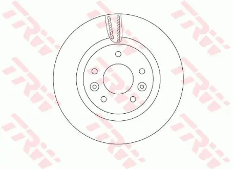 Диск гальмівний (1 шт.) NISSAN/RENAULT Qashqai/X-Trail/Kadjar "F D=296mm "13>> ="" TRW DF6786